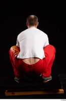  Orest  1 dressed grey shoes jogging suit kneeling red panties white t shirt whole body 0005.jpg